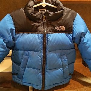 North Face 550 down toddler winter jacket.